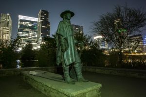 A statue in Austin
